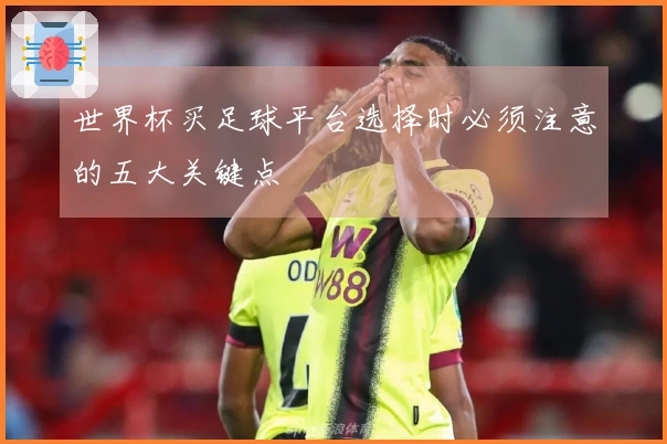 世界杯买足球平台选择时必须注意的五大关键点